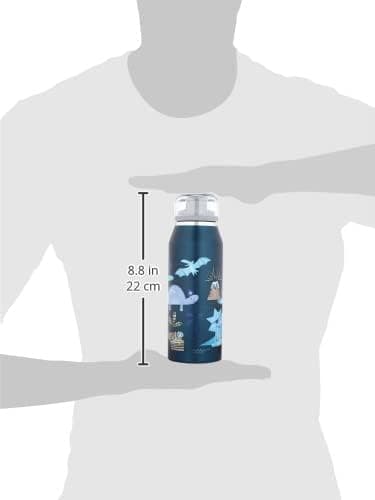 ALFI Kids ISO BOTTLE 350ml - Idas Schule der Magischen Tiere - Isoliertrinkflasche Kinder Edelstahl - hält 12 Stunden he