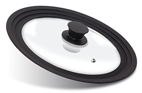 Anaeat Hitzebeständige Silikondecken für Töpfe und Pfannen – Kochgeschirr – Hitzebeständiger Silikonrand – 28 cm Durchme