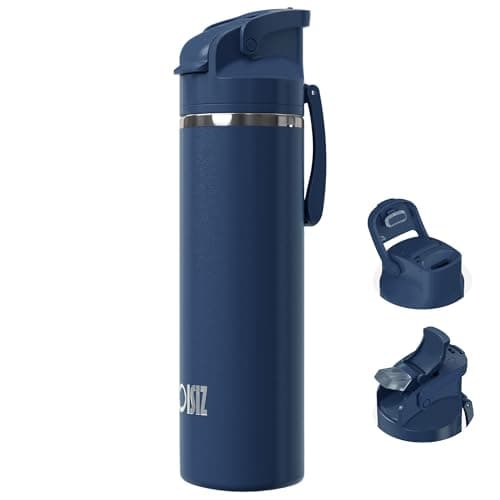 OISIZ Isolierte Edelstahl Trinkflasche 720ml für Outdoor Aktivitäten und Sport 100% auslaufsicher mit Vakuum-Technologie