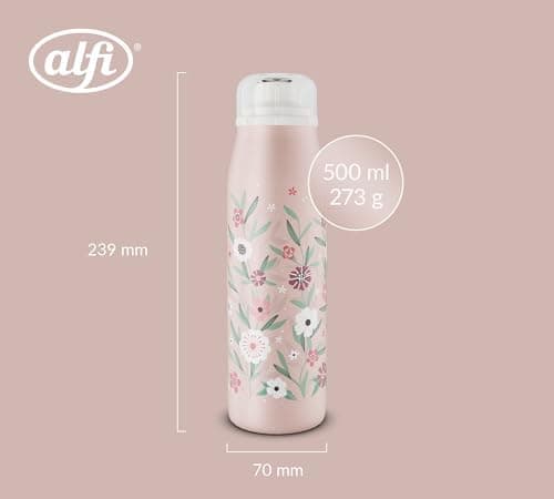 ALFI Kids ISO BOTTLE 350ml - Idas Schule der Magischen Tiere - Isoliertrinkflasche Kinder Edelstahl - hält 12 Stunden he