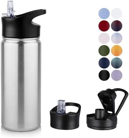 Edelstahl Trinkflasche 1.2L BPAfrei-Thermoskanne-Vakuum Doppelwandisolierung für Sport Campings-Reise-Kohlensäure Geeign