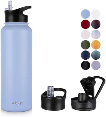 Edelstahl Trinkflasche 1.2L BPAfrei-Thermoskanne-Vakuum Doppelwandisolierung für Sport Campings-Reise-Kohlensäure Geeign