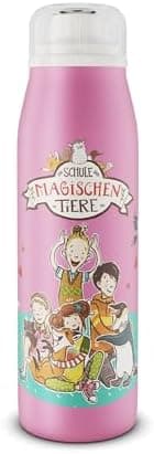 ALFI Kids ISO BOTTLE 350ml - Idas Schule der Magischen Tiere - Isoliertrinkflasche Kinder Edelstahl - hält 12 Stunden he