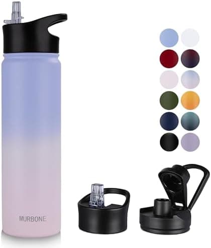 Edelstahl Trinkflasche 1.2L BPAfrei-Thermoskanne-Vakuum Doppelwandisolierung für Sport Campings-Reise-Kohlensäure Geeign
