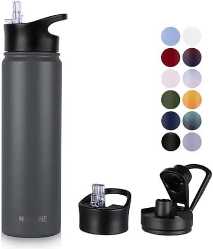 Edelstahl Trinkflasche 1.2L BPAfrei-Thermoskanne-Vakuum Doppelwandisolierung für Sport Campings-Reise-Kohlensäure Geeign