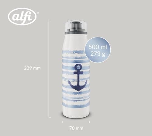 ALFI Kids ISO BOTTLE 350ml - Idas Schule der Magischen Tiere - Isoliertrinkflasche Kinder Edelstahl - hält 12 Stunden he