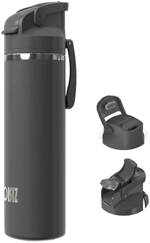 OISIZ Isolierte Edelstahl Trinkflasche 720ml für Outdoor Aktivitäten und Sport 100% auslaufsicher mit Vakuum-Technologie