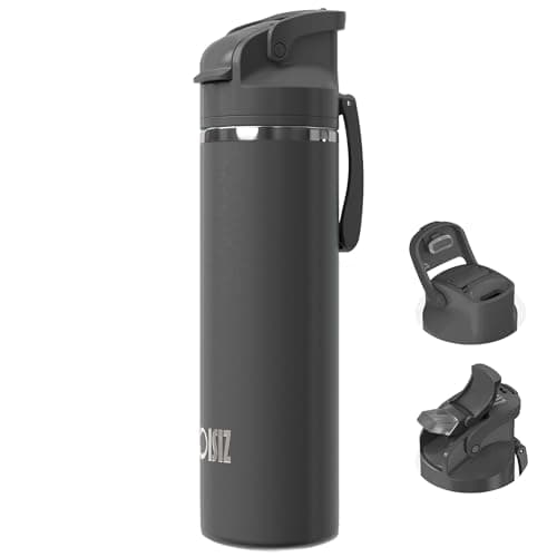OISIZ Isolierte Edelstahl Trinkflasche 720ml für Outdoor Aktivitäten und Sport 100% auslaufsicher mit Vakuum-Technologie