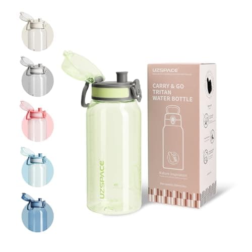 UZSPACE Kinder Trinkflasche 600ml - Sportlich, Auslaufsicher & Spülmaschinenfest zur Schule und Outdoor aktivarten für M