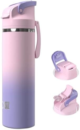 OISIZ Isolierte Edelstahl Trinkflasche 720ml für Outdoor Aktivitäten und Sport 100% auslaufsicher mit Vakuum-Technologie