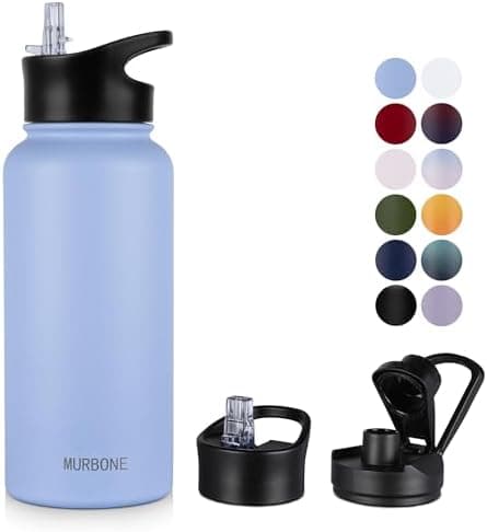 Edelstahl Trinkflasche 1.2L BPAfrei-Thermoskanne-Vakuum Doppelwandisolierung für Sport Campings-Reise-Kohlensäure Geeign