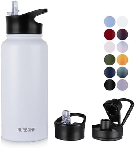 Edelstahl Trinkflasche 1.2L BPAfrei-Thermoskanne-Vakuum Doppelwandisolierung für Sport Campings-Reise-Kohlensäure Geeign