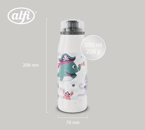 ALFI Kids ISO BOTTLE 350ml - Idas Schule der Magischen Tiere - Isoliertrinkflasche Kinder Edelstahl - hält 12 Stunden he