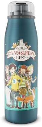 ALFI Kids ISO BOTTLE 350ml - Idas Schule der Magischen Tiere - Isoliertrinkflasche Kinder Edelstahl - hält 12 Stunden he