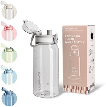 UZSPACE Kinder Trinkflasche 600ml - Sportlich, Auslaufsicher & Spülmaschinenfest zur Schule und Outdoor aktivarten für M