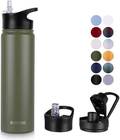 Edelstahl Trinkflasche 1.2L BPAfrei-Thermoskanne-Vakuum Doppelwandisolierung für Sport Campings-Reise-Kohlensäure Geeign