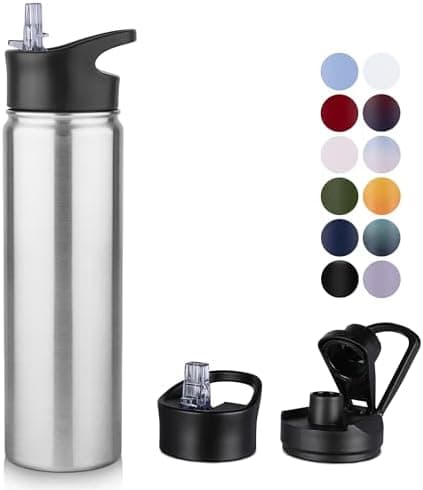 Edelstahl Trinkflasche 1.2L BPAfrei-Thermoskanne-Vakuum Doppelwandisolierung für Sport Campings-Reise-Kohlensäure Geeign