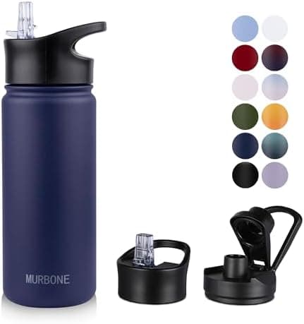 Edelstahl Trinkflasche 1.2L BPAfrei-Thermoskanne-Vakuum Doppelwandisolierung für Sport Campings-Reise-Kohlensäure Geeign