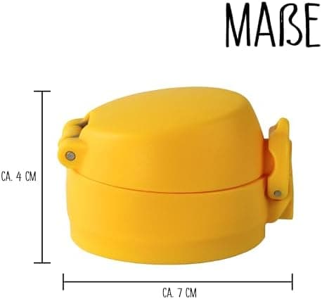AWAVE Schule der Magischen Tiere Trinkflaschenverschluss Edelstahl 380ml Einhandöffnung Hygienisch, Fuchs Rabbat Beerenr