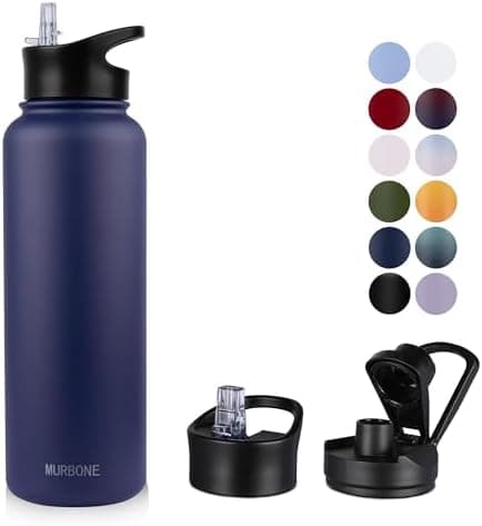 Edelstahl Trinkflasche 1.2L BPAfrei-Thermoskanne-Vakuum Doppelwandisolierung für Sport Campings-Reise-Kohlensäure Geeign