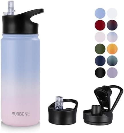 Edelstahl Trinkflasche 1.2L BPAfrei-Thermoskanne-Vakuum Doppelwandisolierung für Sport Campings-Reise-Kohlensäure Geeign