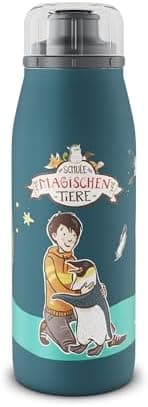 ALFI Kids ISO BOTTLE 350ml - Idas Schule der Magischen Tiere - Isoliertrinkflasche Kinder Edelstahl - hält 12 Stunden he