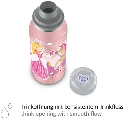 ALFI Kids ISO BOTTLE 350ml - Idas Schule der Magischen Tiere - Isoliertrinkflasche Kinder Edelstahl - hält 12 Stunden he