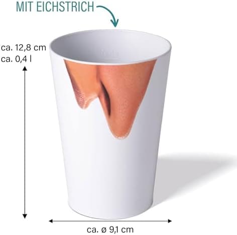 AWAVE Festival Becher Set multifunktional für Party- und Every-Day-Nutzung, 400 ml,-recycelbar, leicht und robust