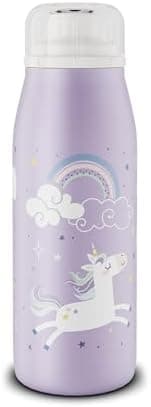 ALFI Kids ISO BOTTLE 350ml - Idas Schule der Magischen Tiere - Isoliertrinkflasche Kinder Edelstahl - hält 12 Stunden he