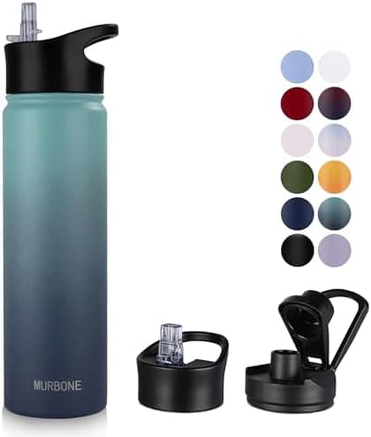 Edelstahl Trinkflasche 1.2L BPAfrei-Thermoskanne-Vakuum Doppelwandisolierung für Sport Campings-Reise-Kohlensäure Geeign