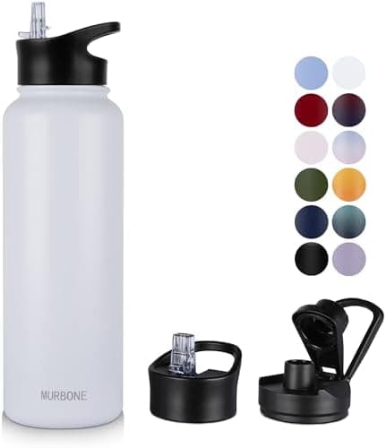 Edelstahl Trinkflasche 1.2L BPAfrei-Thermoskanne-Vakuum Doppelwandisolierung für Sport Campings-Reise-Kohlensäure Geeign
