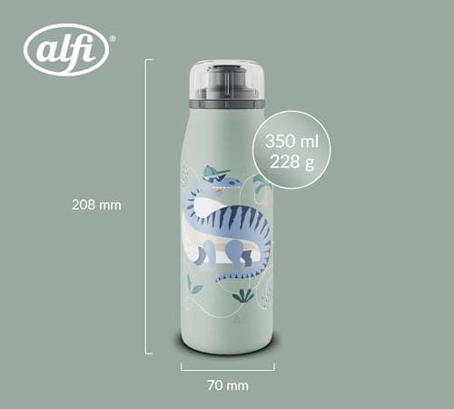 ALFI Kids ISO BOTTLE 350ml - Idas Schule der Magischen Tiere - Isoliertrinkflasche Kinder Edelstahl - hält 12 Stunden he