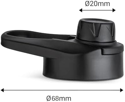 Vinsun Ersatz-Deckel Set für Edelstahl Trinkflaschen - Strohhalme passend 500ml/750ml/1000ml - auslaufsicher Reinigungsb