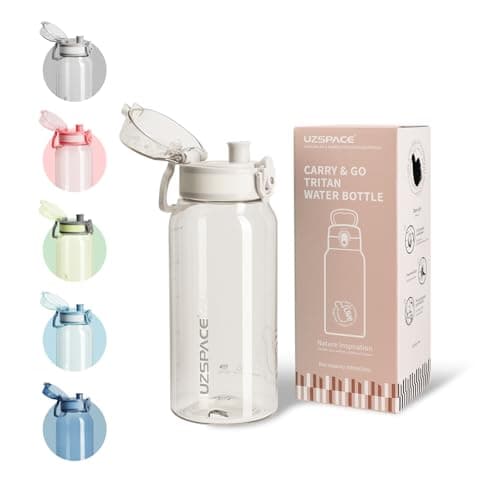 UZSPACE Kinder Trinkflasche 600ml - Sportlich, Auslaufsicher & Spülmaschinenfest zur Schule und Outdoor aktivarten für M