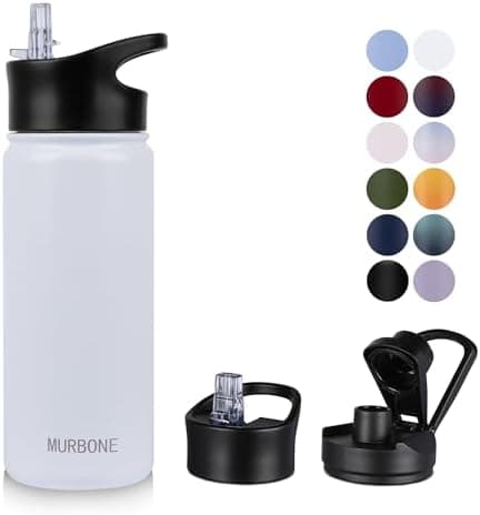 Edelstahl Trinkflasche 1.2L BPAfrei-Thermoskanne-Vakuum Doppelwandisolierung für Sport Campings-Reise-Kohlensäure Geeign