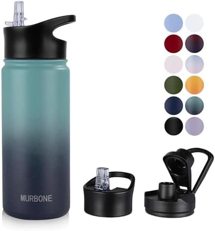 Edelstahl Trinkflasche 1.2L BPAfrei-Thermoskanne-Vakuum Doppelwandisolierung für Sport Campings-Reise-Kohlensäure Geeign