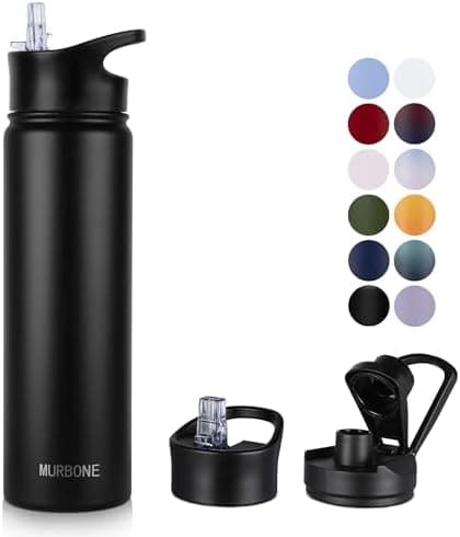 Edelstahl Trinkflasche 1.2L BPAfrei-Thermoskanne-Vakuum Doppelwandisolierung für Sport Campings-Reise-Kohlensäure Geeign
