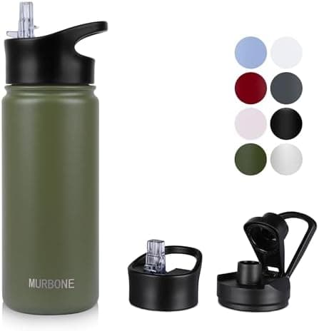 Edelstahl Trinkflasche 1.2L BPAfrei-Thermoskanne-Vakuum Doppelwandisolierung für Sport Campings-Reise-Kohlensäure Geeign