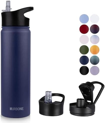Edelstahl Trinkflasche 1.2L BPAfrei-Thermoskanne-Vakuum Doppelwandisolierung für Sport Campings-Reise-Kohlensäure Geeign