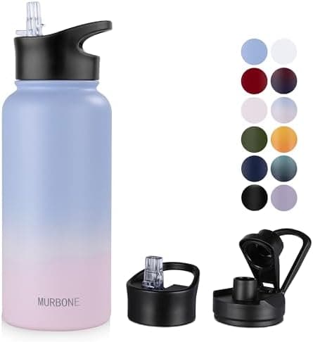 Edelstahl Trinkflasche 1.2L BPAfrei-Thermoskanne-Vakuum Doppelwandisolierung für Sport Campings-Reise-Kohlensäure Geeign