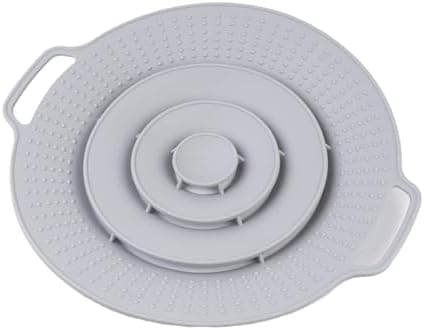 Schutztopfdeckel Silikon Überkochschutz 30 cm - Spritzschutz für Herd und Mikrowelle | Hitzebeständig, Spülmaschinenfest