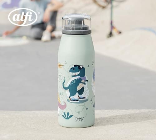 ALFI Kids ISO BOTTLE 350ml - Idas Schule der Magischen Tiere - Isoliertrinkflasche Kinder Edelstahl - hält 12 Stunden he