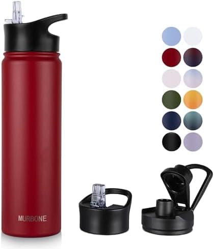 Edelstahl Trinkflasche 1.2L BPAfrei-Thermoskanne-Vakuum Doppelwandisolierung für Sport Campings-Reise-Kohlensäure Geeign