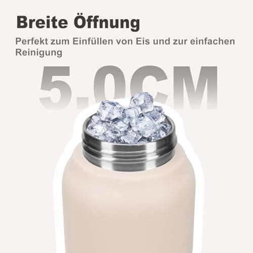 Thermosflasche UZSPACE Waldgrün Kinder 700ml Isolierte Edelstahl Trinkflasche 100% Auslaufsicher Outdoor Fitness Schule