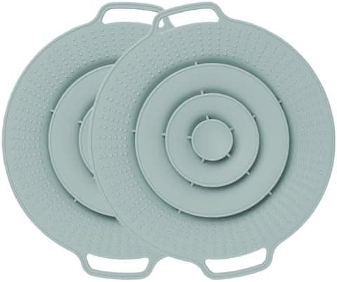 Überkochschutz & Spritzschutz aus Silikon für Universelle Topfdeckel – Kochen und Kochtiegel – BPA-frei, hitzebeständig