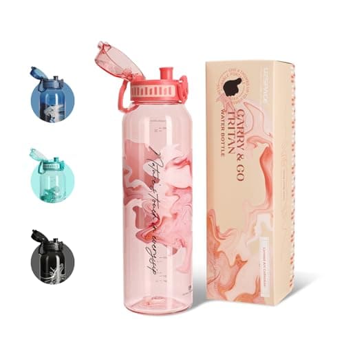 UZSPACE Kinder Trinkflasche 600ml - Sportlich, Auslaufsicher & Spülmaschinenfest zur Schule und Outdoor aktivarten für M