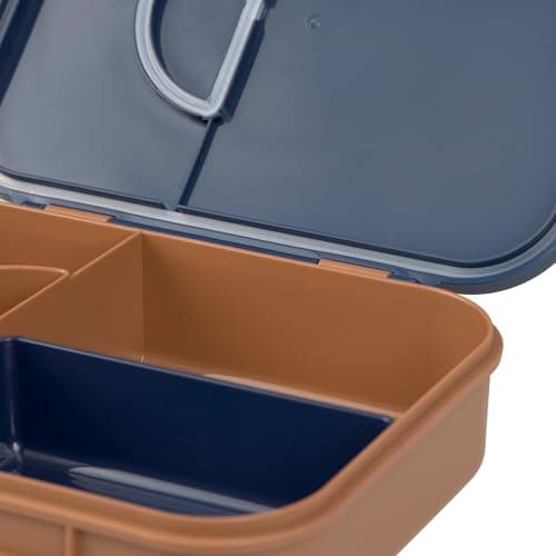 Lässig Kinder Brotdose Frühstücksbox fürLittle Gang, BPA-frei mit herausnehmbarer Trennung/Rainbow grün, Bento-Lunchbox