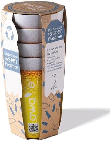 AWAVE Festival Becher Set multifunktional für Party- und Every-Day-Nutzung, 400 ml,-recycelbar, leicht und robust