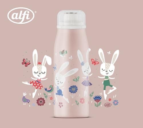 ALFI Kids ISO BOTTLE 350ml - Idas Schule der Magischen Tiere - Isoliertrinkflasche Kinder Edelstahl - hält 12 Stunden he
