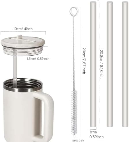 Sunshine Smile 40oz Auslaufsicherer Ersatzdeckel für Stanley Cup,ideal für Familien mitKindern und Freunde, bietet 2 Stü